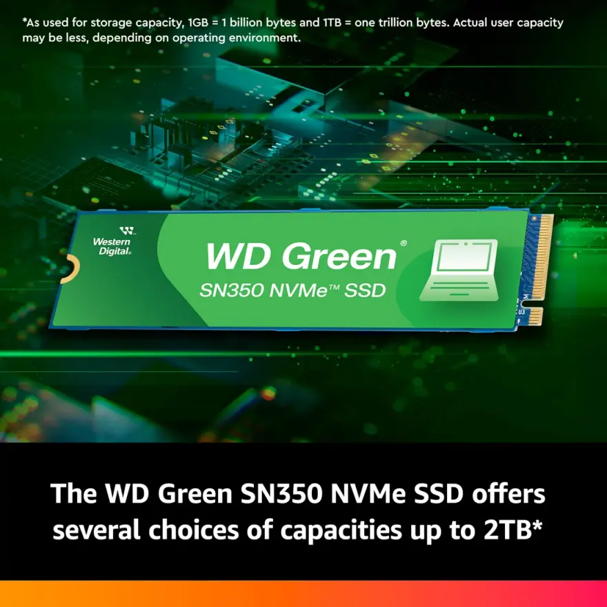 WD Green SN350 256GB Gen3 NVMe SSD — 2400 MB/s Laptop Upgrade — used WD laptop, price in Pakistan at NN Laptops Hafeez Center Lahore
