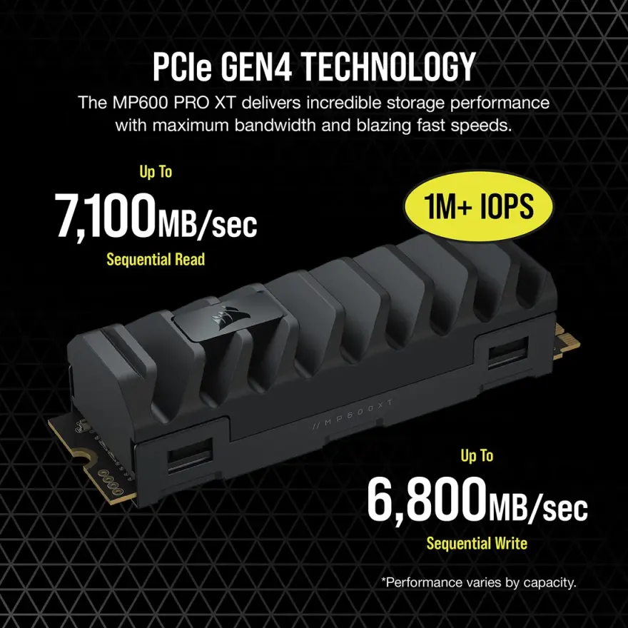 Corsair MP600 Pro XT 2TB Gen4 NVMe SSD — 7100 MB/s Laptop Upgrade — used Corsair laptop, price in Pakistan at NN Laptops Hafeez Center Lahore