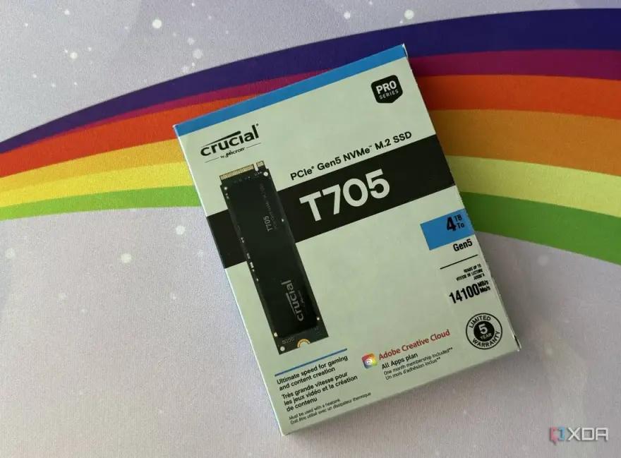 Crucial T705 4TB Gen5 NVMe SSD — 14500 MB/s Laptop Upgrade — used Crucial laptop, price in Pakistan at NN Laptops Hafeez Center Lahore