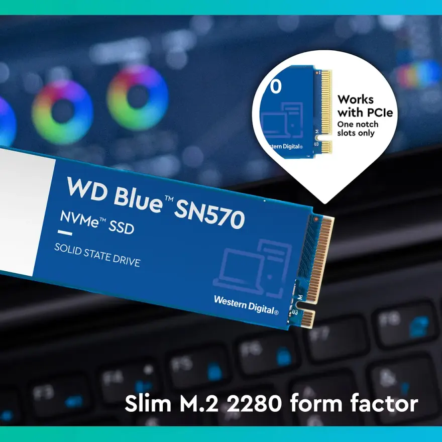 WD Blue SN570 500GB Gen3 NVMe SSD — 3500 MB/s Laptop Upgrade — used WD laptop, price in Pakistan at NN Laptops Hafeez Center Lahore