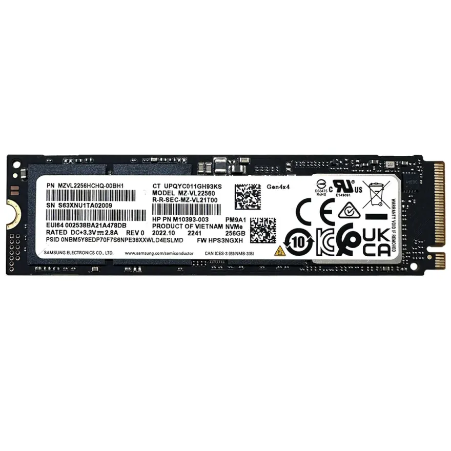 Samsung PM9A1 512GB Gen4 NVMe SSD — 6900 MB/s Laptop Upgrade — used Samsung laptop, price in Pakistan at NN Laptops Hafeez Center Lahore