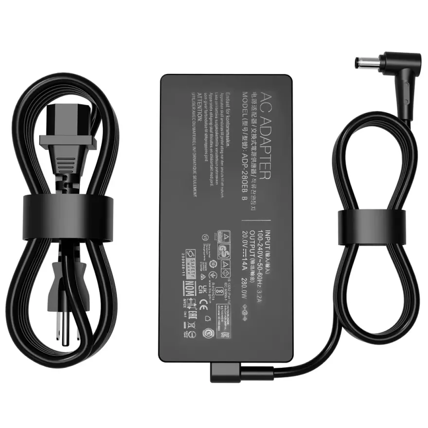 Asus 280W ROG Strix Scar Gaming Charger 20V 14A — used Asus laptop, price in Pakistan at NN Laptops Hafeez Center Lahore