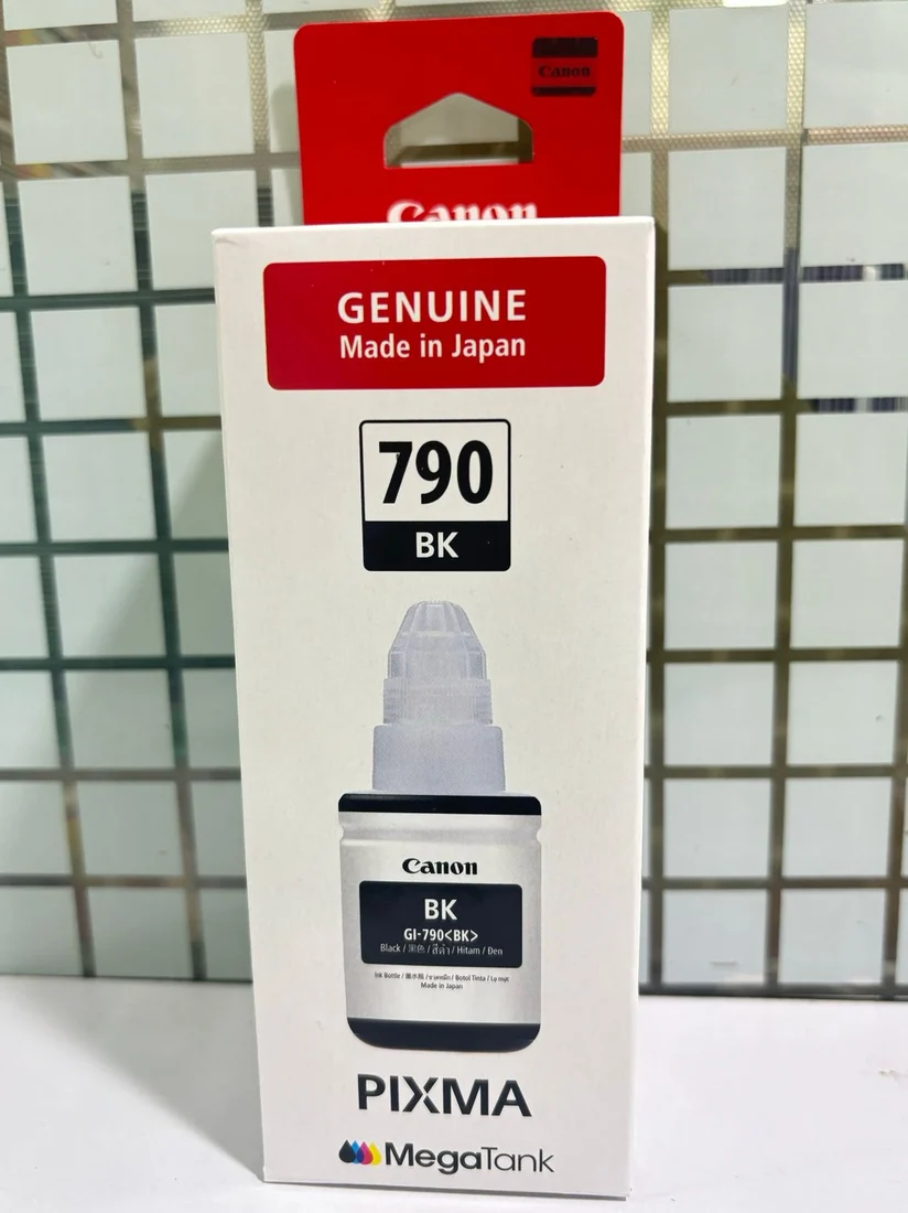 Canon GI-790 Black Ink Bottle — original peripherals at NN Laptops, Hafeez Center Lahore Pakistan