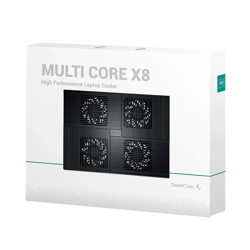 Deepcool Multicore X8 17 inch Quad Fan Aluminium Cooling Pad — original accessories at NN Laptops, Hafeez Center Lahore Pakistan