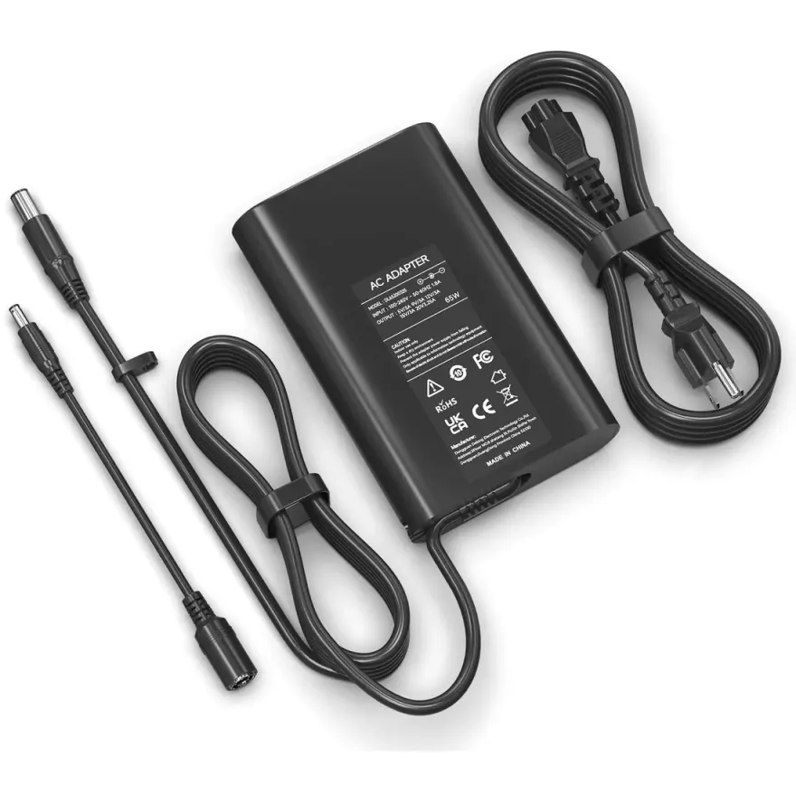 Dell 65W Original Charger (7.4×5.0mm) — original chargers / adapters at NN Laptops, Hafeez Center Lahore Pakistan