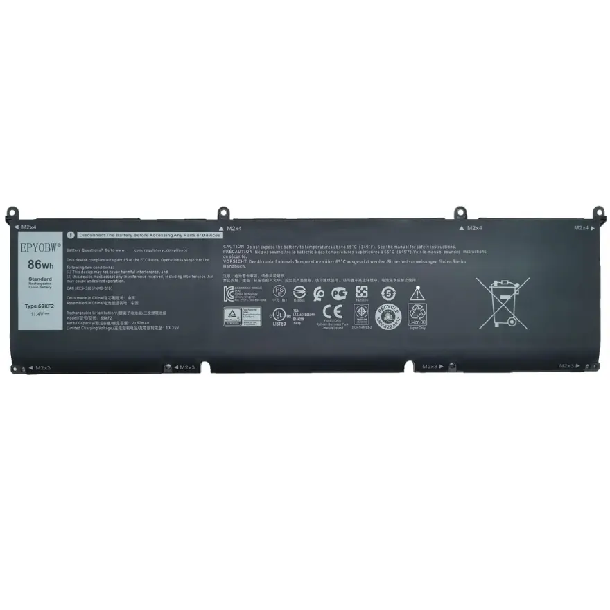 Dell Alienware m15 R6 86Wh 6-Cell Gaming Battery (Original) — original batteries at NN Laptops, Hafeez Center Lahore Pakistan