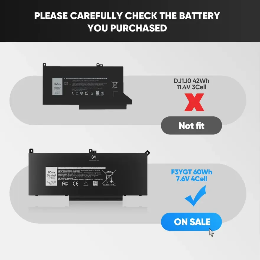 Dell Latitude E7470/E7480/E7490 Battery — used Dell laptop, price in Pakistan at NN Laptops Hafeez Center Lahore