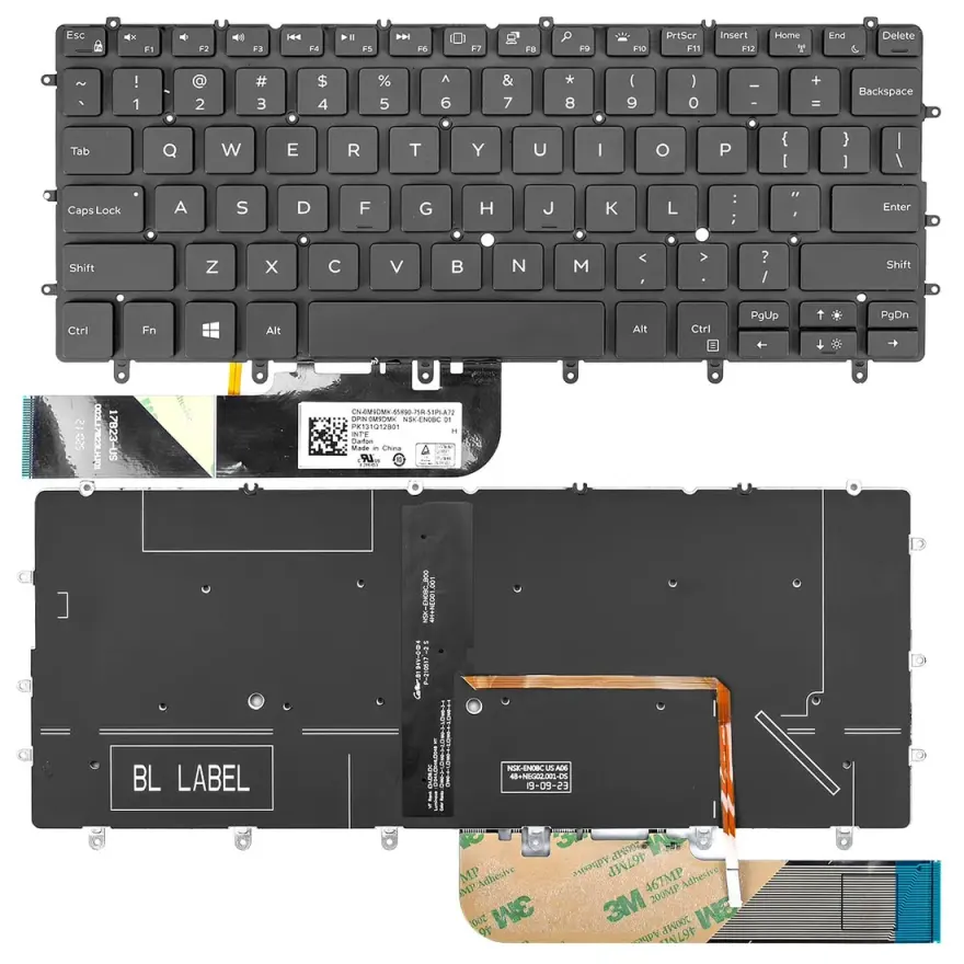 Dell XPS 13 9380 Keyboard (Backlit) — original keyboards at NN Laptops, Hafeez Center Lahore Pakistan