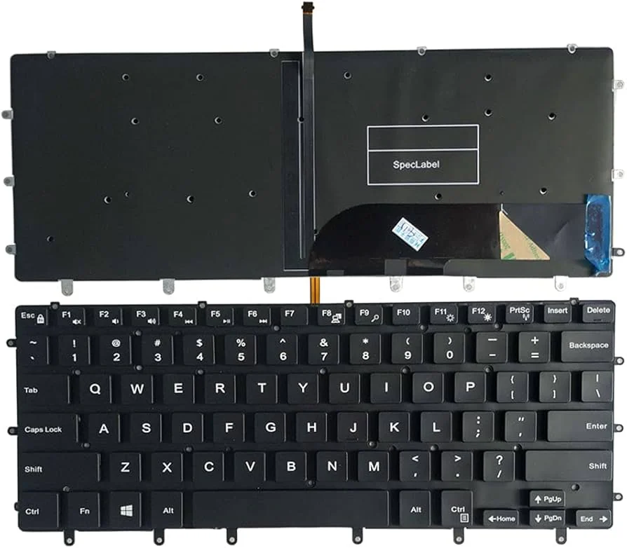 Dell XPS 15 9560 Backlit Keyboard Replacement US Layout — original laptop parts at NN Laptops, Hafeez Center Lahore Pakistan
