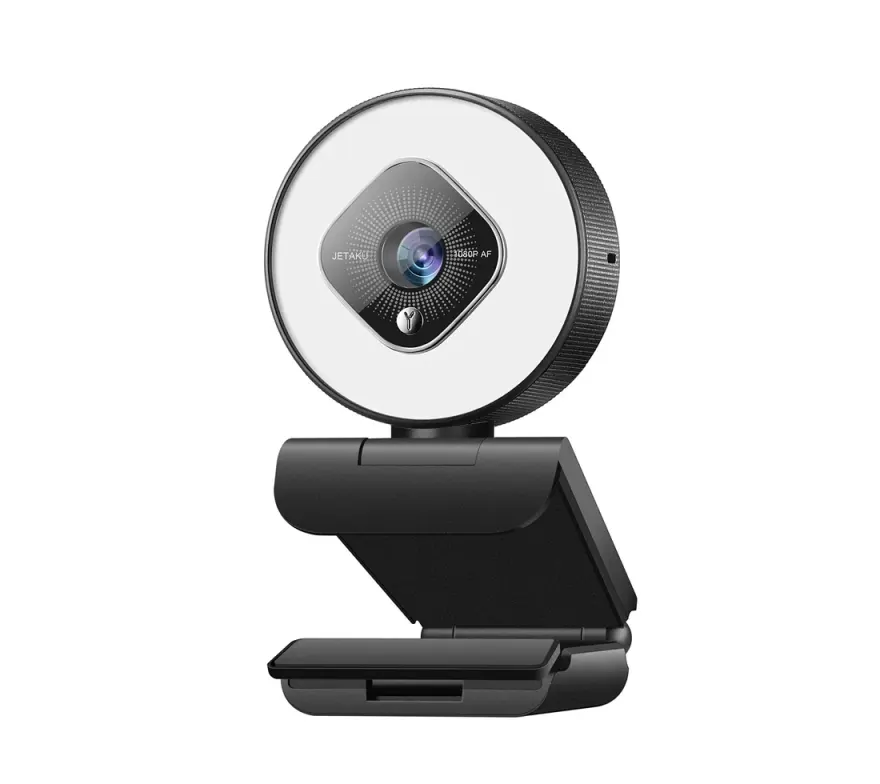 Generic 1080p Auto-Focus USB Webcam with Ring Light — original accessories at NN Laptops, Hafeez Center Lahore Pakistan