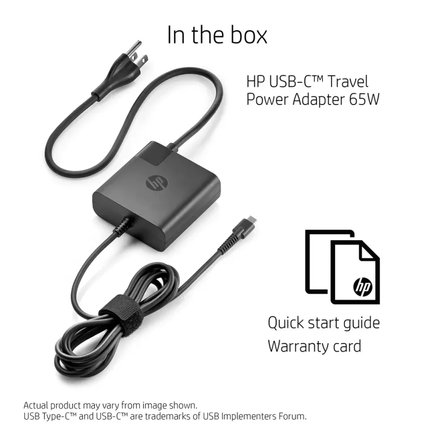 HP 65W Original Charger USB-C — original chargers / adapters at NN Laptops, Hafeez Center Lahore Pakistan