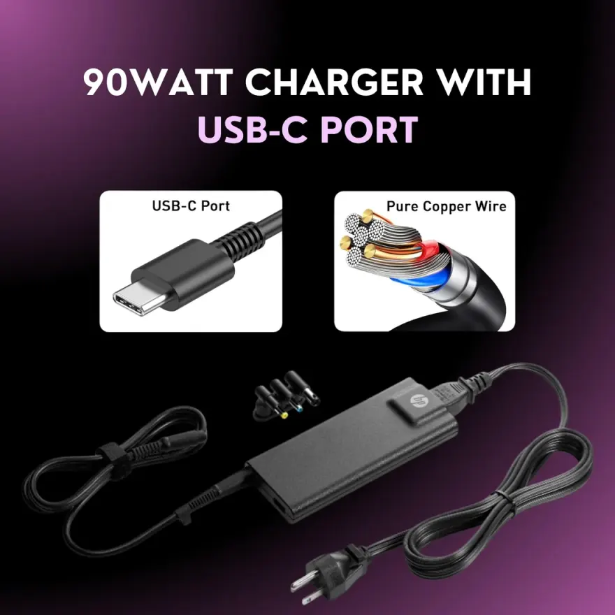 HP Original 90W USB-C Charger for ZBook 14u G6 / EliteBook 850 G6 — used HP laptop, price in Pakistan at NN Laptops Hafeez Center Lahore