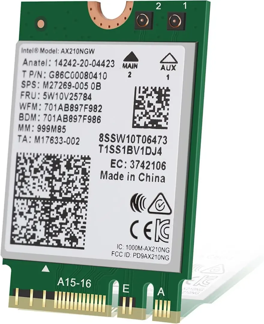 Intel WiFi 6E AX210 M.2 2230 — original laptop parts at NN Laptops, Hafeez Center Lahore Pakistan
