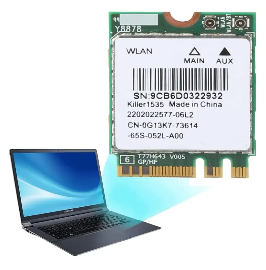 Killer 1535 WiFi 5 Half-Mini PCIe Laptop WiFi Card — used Killer laptop, price in Pakistan at NN Laptops Hafeez Center Lahore