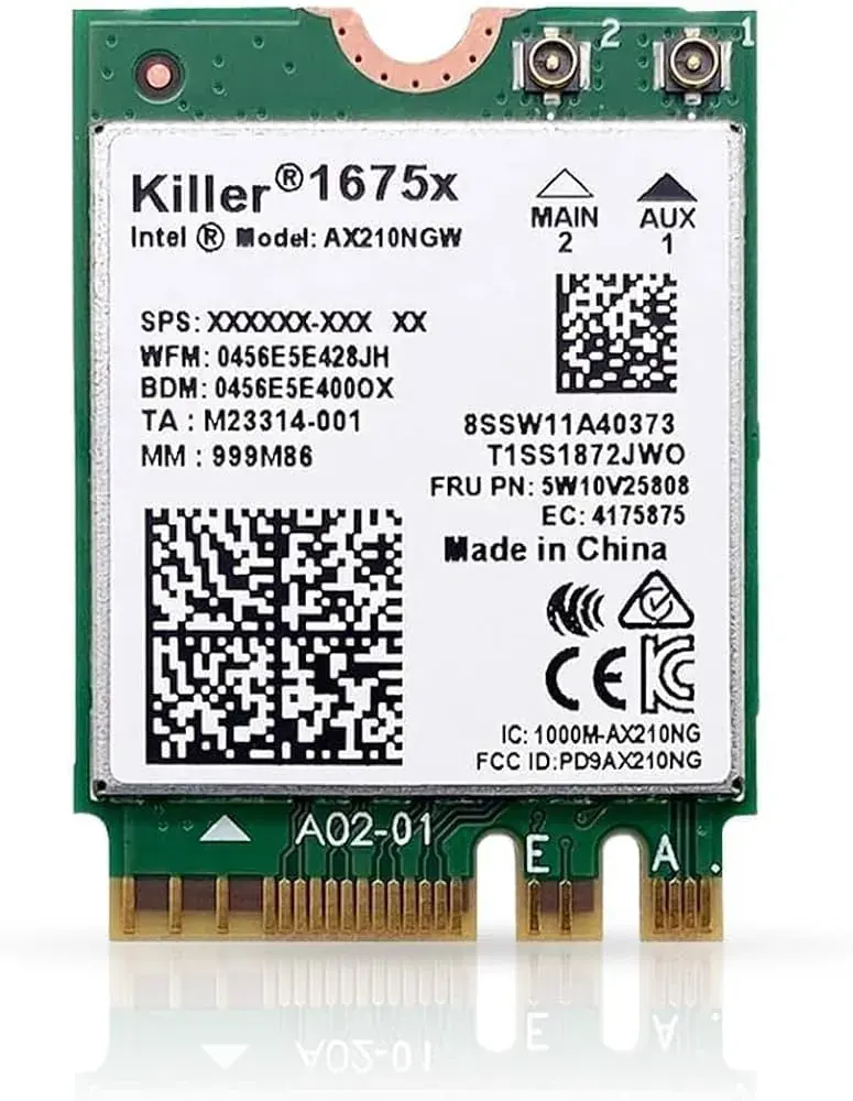 Killer 1675x WiFi 6E M.2 2230 Laptop WiFi Card — used Killer laptop, price in Pakistan at NN Laptops Hafeez Center Lahore