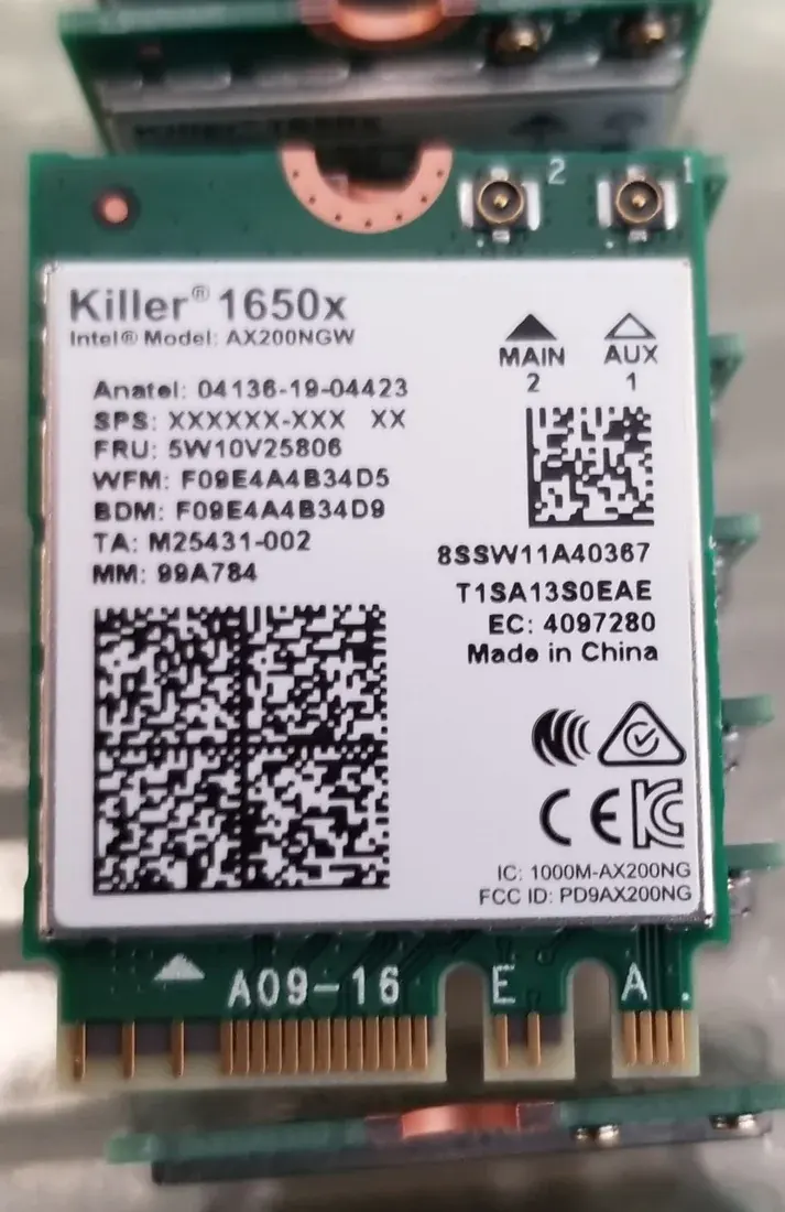 Killer AX1650 M.2 2230 — original laptop parts at NN Laptops, Hafeez Center Lahore Pakistan