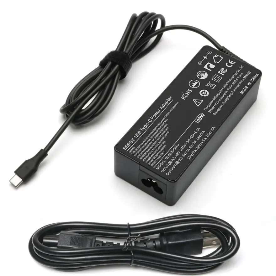 Lenovo 100W Original Charger (USB Type-C) — original chargers / adapters at NN Laptops, Hafeez Center Lahore Pakistan