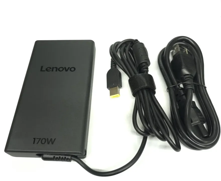 Lenovo 170W Original Charger (Slim Tip Yellow) — original chargers / adapters at NN Laptops, Hafeez Center Lahore Pakistan