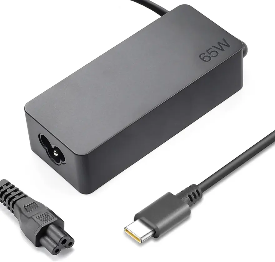 Lenovo 65W Original Charger (USB Type-C) — original chargers / adapters at NN Laptops, Hafeez Center Lahore Pakistan