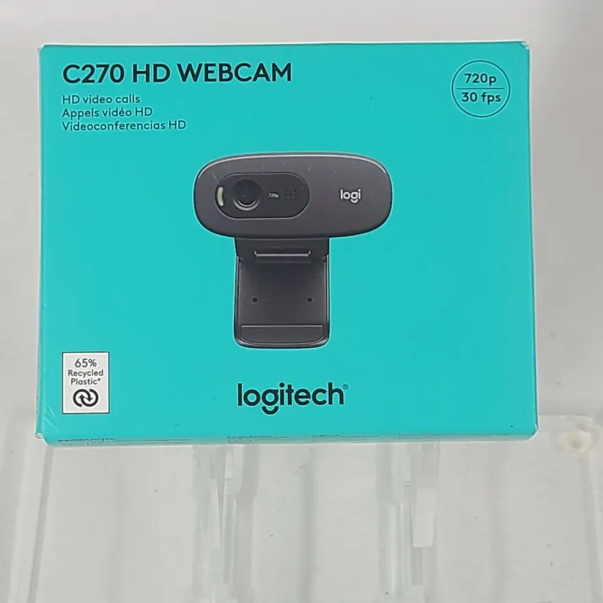 Logitech C270 HD 720p Webcam Original Sealed Retail — original accessories at NN Laptops, Hafeez Center Lahore Pakistan
