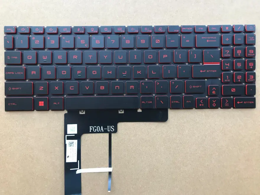 MSI Katana GF66 Keyboard (Backlit) — original keyboards at NN Laptops, Hafeez Center Lahore Pakistan