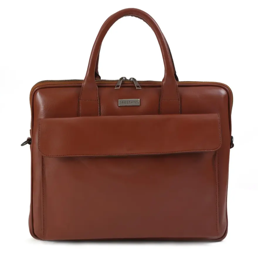 Premium Leather Laptop Briefcase 15 inch Tan Brown — used Generic laptop, price in Pakistan at NN Laptops Hafeez Center Lahore