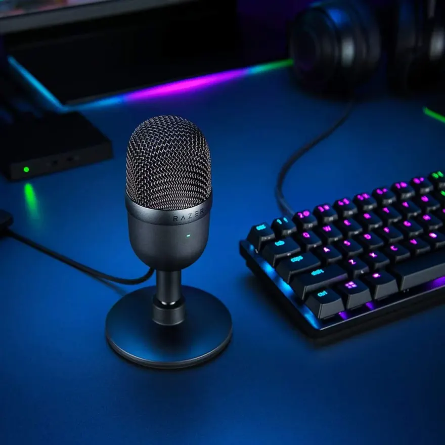 Razer Seiren Mini USB Streaming Microphone Compact Black — original accessories at NN Laptops, Hafeez Center Lahore Pakistan