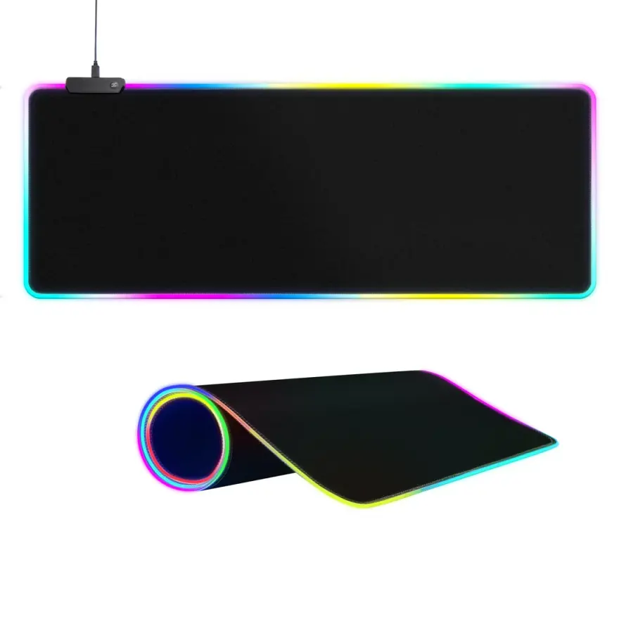 RGB Gaming XXL Mouse Pad 800x300mm 14 RGB Modes USB — original accessories at NN Laptops, Hafeez Center Lahore Pakistan
