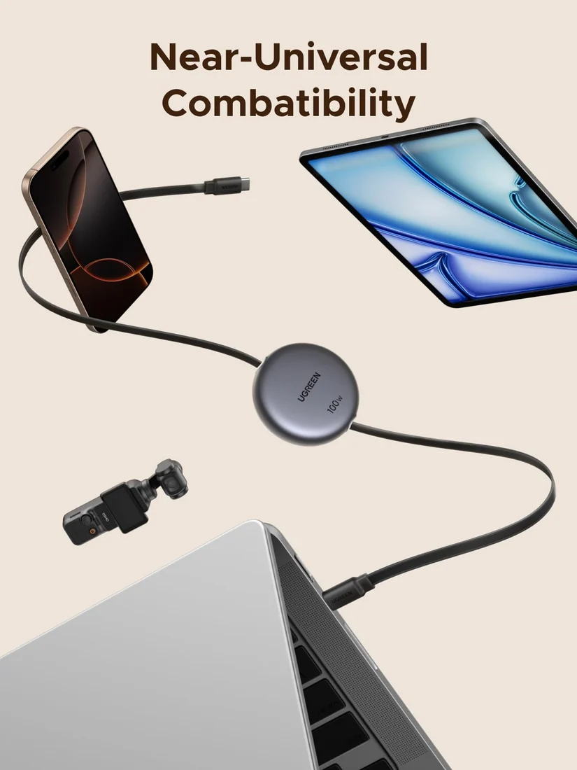 USB-C to USB-C 100W Cable (1m Ugreen) — original accessories at NN Laptops, Hafeez Center Lahore Pakistan