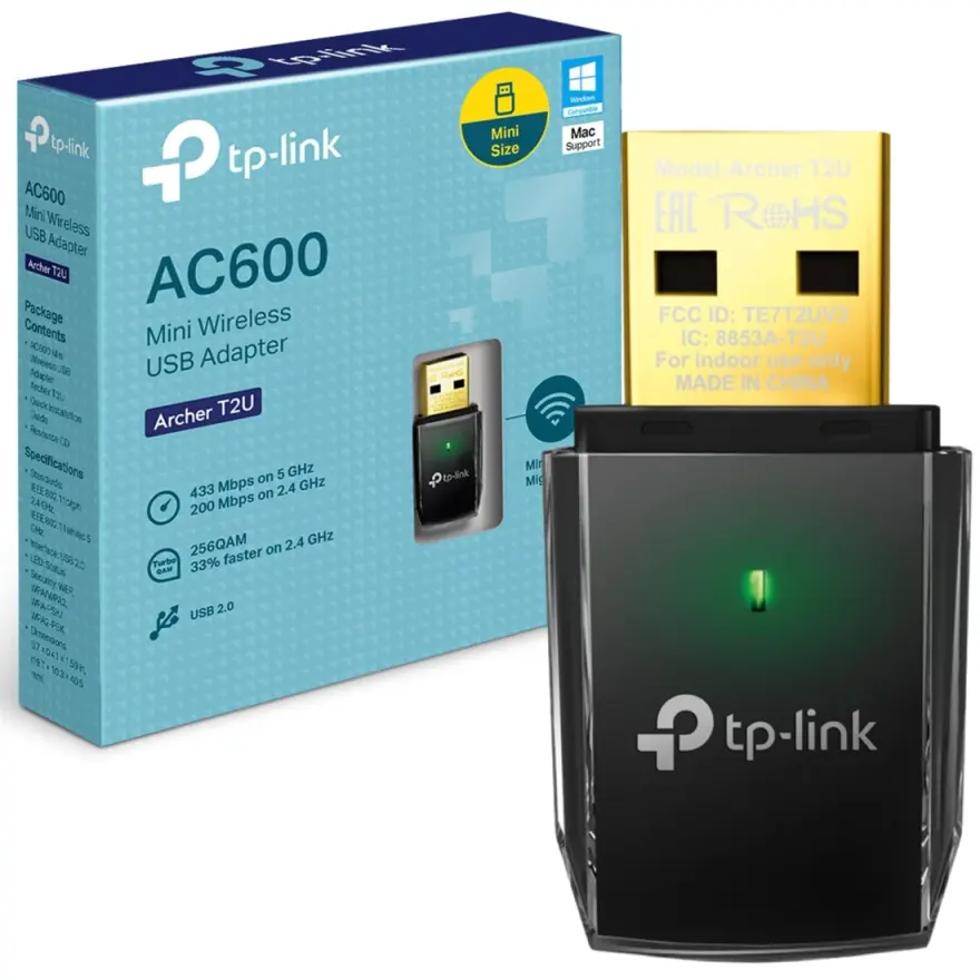 USB Wi-Fi Adapter AC600 (TP-Link) — original accessories at NN Laptops, Hafeez Center Lahore Pakistan